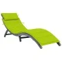 Solid Acacia Wood Lounger with Gray Cushion by , Loungers - Ref: Foro24-3064055, Price: 143,80 €, Discount: %