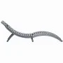Solid Acacia Wood Lounger with Gray Cushion by , Loungers - Ref: Foro24-3064055, Price: 143,80 €, Discount: %