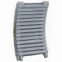 Solid Acacia Wood Lounger with Gray Cushion by , Loungers - Ref: Foro24-3064055, Price: 143,80 €, Discount: %