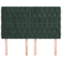 Headboards 4 units of dark green velvet 80x7x78/88 cm by , Headboards and footboards - Ref: Foro24-3116725, Price: 148,53 €, ...