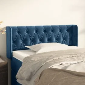Cabecero de terciopelo azul oscuro 103x16x78/88 cm de , Cabeceros y pies de cama - Ref: Foro24-3119150, Precio: 68,49 €, Desc...