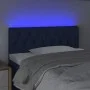 Blue fabric headboard with LED 90x7x78/88 cm by , Headboards and footboards - Ref: Foro24-3121936, Price: 55,33 €, Discount: %