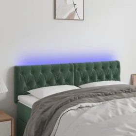 Dunkelgraues Samtkopfteil mit LED 160x7x78/88 cm von , Kopf- und Fußteile - Ref: Foro24-3122005, Preis: 85,51 €, Rabatt: %