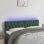 Dunkelgraues Samtkopfteil mit LED 160x7x78/88 cm von , Kopf- und Fußteile - Ref: Foro24-3122005, Preis: 83,51 €, Rabatt: %