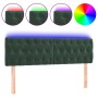 Dunkelgraues Samtkopfteil mit LED 160x7x78/88 cm von , Kopf- und Fußteile - Ref: Foro24-3122005, Preis: 83,51 €, Rabatt: %