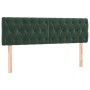 Dark gray velvet headboard with LED 160x7x78/88 cm by , Headboards and footboards - Ref: Foro24-3122005, Price: 78,54 €, Disc...