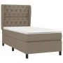 Box spring bed with taupe gray fabric mattress 80x200 cm by , Beds and slatted bases - Ref: Foro24-3128161, Price: 392,61 €, ...
