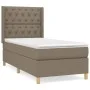 Box spring bed with taupe gray fabric mattress 80x200 cm by , Beds and slatted bases - Ref: Foro24-3132189, Price: 375,02 €, ...
