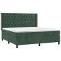 Boxspringbett mit dunkelgrüner Samtmatratze 160x200 cm von , Betten und Lattenroste - Ref: Foro24-3132870, Preis: 640,59 €, R...