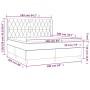 Boxspringbett mit dunkelgrüner Samtmatratze 160x200 cm von , Betten und Lattenroste - Ref: Foro24-3132870, Preis: 640,59 €, R...