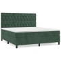Boxspringbett mit dunkelgrüner Samtmatratze 160x200 cm von , Betten und Lattenroste - Ref: Foro24-3143214, Preis: 621,11 €, R...
