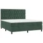 Box spring bed with dark green velvet mattress 160x200 cm by , Beds and slatted bases - Ref: Foro24-3143214, Price: 630,97 €,...
