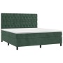 Boxspringbett mit dunkelgrüner Samtmatratze 160x200 cm von , Betten und Lattenroste - Ref: Foro24-3143214, Preis: 621,11 €, R...