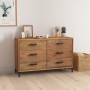 Sideboard aus massivem Kiefernholz braun 110x35x70 cm von , Sideboards - Ref: Foro24-349921, Preis: 275,03 €, Rabatt: %