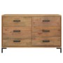 Sideboard aus massivem Kiefernholz braun 110x35x70 cm von , Sideboards - Ref: Foro24-349921, Preis: 275,03 €, Rabatt: %