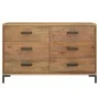 Sideboard aus massivem Kiefernholz braun 110x35x70 cm von , Sideboards - Ref: Foro24-349921, Preis: 259,59 €, Rabatt: %