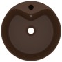 Luxurious sink and dark brown matte ceramic overflow 36x13 cm by , Sinks - Ref: Foro24-147039, Price: 48,73 €, Discount: %