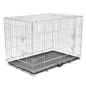 XXL-Klappkäfig für Hunde aus Metall von vidaXL, Transportboxen und Boxen für Haustiere - Ref: Foro24-170219, Preis: 138,40 €,...