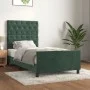 Dark green velvet bed frame with headboard 80x200 cm by , Beds and slatted bases - Ref: Foro24-3125907, Price: 159,44 €, Disc...
