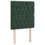 Dark green velvet bed frame with headboard 80x200 cm by , Beds and slatted bases - Ref: Foro24-3125907, Price: 159,44 €, Disc...