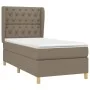 Cama box spring con colchón tela gris taupe 80x200 cm de , Camas y somieres - Ref: Foro24-3128721, Precio: 381,57 €, Descuent...