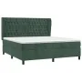 Box spring bed with dark green velvet mattress 160x200 cm by , Beds and slatted bases - Ref: Foro24-3129402, Price: 657,55 €,...