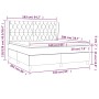 Boxspringbett mit dunkelgrüner Samtmatratze 160x200 cm von , Betten und Lattenroste - Ref: Foro24-3129402, Preis: 647,34 €, R...