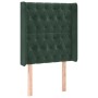 Box spring bed with mattress and LED dark green velvet 80x200 cm by , Beds and slatted bases - Ref: Foro24-3139712, Price: 33...