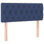 Box spring bed with blue fabric mattress 90x190 cm by , Beds and slatted bases - Ref: Foro24-3140263, Price: 318,68 €, Discou...