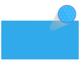 Cubierta para piscina rectangular 732x366 cm PE azul