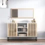 White plywood sideboard 105x30x65 cm by , Sideboards - Ref: Foro24-352118, Price: 115,06 €, Discount: %