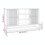 Weißes Sperrholz-Sideboard 105x30x65 cm von , Sideboards - Ref: Foro24-352118, Preis: 117,21 €, Rabatt: %