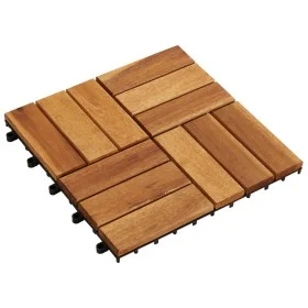 Acacia porch tiles 10 pieces 30x30 cm by vidaXL, Floors and carpets - Ref: Foro24-41585, Price: 45,21 €, Discount: %