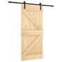 Puerta corredera con herrajes madera maciza de pino 95x210 cm de , Puertas - Ref: Foro24-3202985, Precio: 197,88 €, Descuento: %