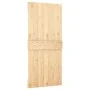 Schiebetür mit Beschlägen aus massivem Kiefernholz, 95 x 210 cm von , Türen - Ref: Foro24-3202985, Preis: 194,34 €, Rabatt: %