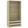 Sonoma oak plywood cabinet 100x50x200 cm by , Wardrobes - Ref: Foro24-800606, Price: 185,11 €, Discount: %