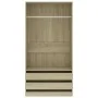 Schrank aus Sonoma-Eichensperrholz, 100 x 50 x 200 cm von , Kleiderschränke - Ref: Foro24-800606, Preis: 181,09 €, Rabatt: %