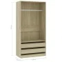 Schrank aus Sonoma-Eichensperrholz, 100 x 50 x 200 cm von , Kleiderschränke - Ref: Foro24-800606, Preis: 181,09 €, Rabatt: %