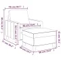 Cremefarbener Kunstledersessel mit Hocker 60 cm von , Sofas - Ref: Foro24-3201020, Preis: 187,22 €, Rabatt: %