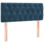 Dunkelblaues Samtkopfteil 100x7x78/88 cm von , Kopf- und Fußteile - Ref: Foro24-346338, Preis: 59,59 €, Rabatt: %