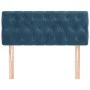 Dark blue velvet headboard 100x7x78/88 cm by , Headboards and footboards - Ref: Foro24-346338, Price: 58,47 €, Discount: %