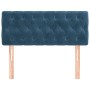 Dunkelblaues Samtkopfteil 100x7x78/88 cm von , Kopf- und Fußteile - Ref: Foro24-346338, Preis: 59,59 €, Rabatt: %