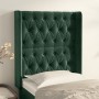 Headboard with dark green velvet ears 83x16x118/128 cm by , Headboards and footboards - Ref: Foro24-3119949, Price: 97,38 €, ...