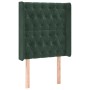Kopfteil mit dunkelgrünen Samtohren 83x16x118/128 cm von , Kopf- und Fußteile - Ref: Foro24-3119949, Preis: 97,38 €, Rabatt: %