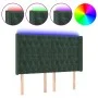 Dark green velvet LED headboard 163x16x118/128 cm by , Headboards and footboards - Ref: Foro24-3124441, Price: 168,60 €, Disc...