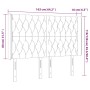 LED-Kopfteil aus dunkelgrünem Samt, 163 x 16 x 118/128 cm von , Kopf- und Fußteile - Ref: Foro24-3124441, Preis: 172,41 €, Ra...