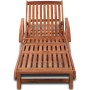 Tumbona de madera maciza de acacia de vidaXL, Tumbonas - Ref: Foro24-41446, Precio: 213,44 €, Descuento: %