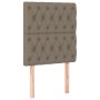 Box spring bed with mattress and taupe gray LED lights 80x200 cm by , Beds and slatted bases - Ref: Foro24-3135633, Price: 35...