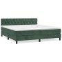 Boxspringbett mit dunkelgrüner Samtmatratze 160x200 cm von , Betten und Lattenroste - Ref: Foro24-3141494, Preis: 522,70 €, R...