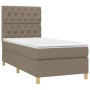 Cama box spring con colchón tela gris taupe 80x200 cm de , Camas y somieres - Ref: Foro24-3142533, Precio: 352,91 €, Descuent...